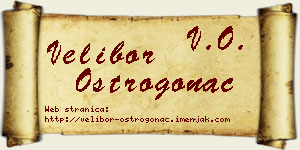 Velibor Ostrogonac vizit kartica